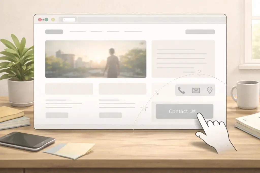 Missing Calls to Action and Buried Contact Details