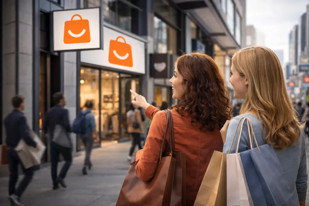 Customer recognizing the brand 