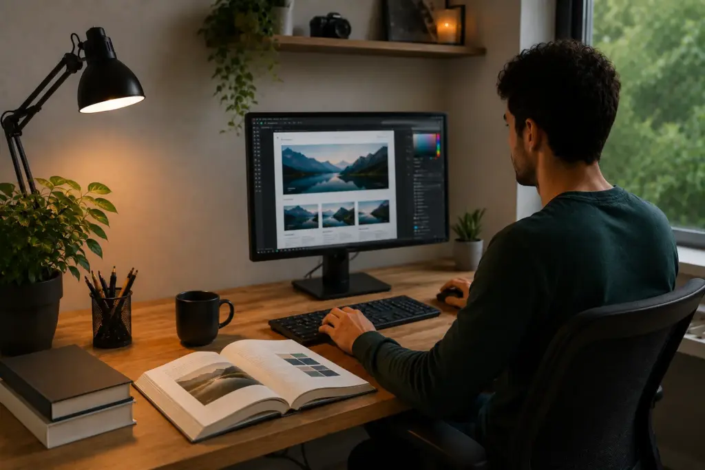 a hobbyist building his own website using the fundamentals